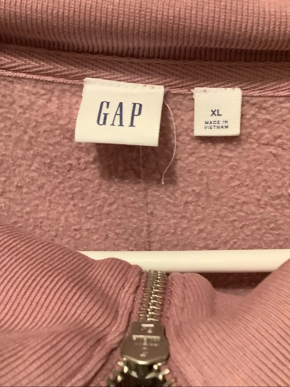 GAP Mauve Half-Zip Pullover Sweatshirt